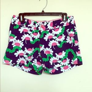 Lily Pulitzer flower and caterpillar shorts 🌸🐛